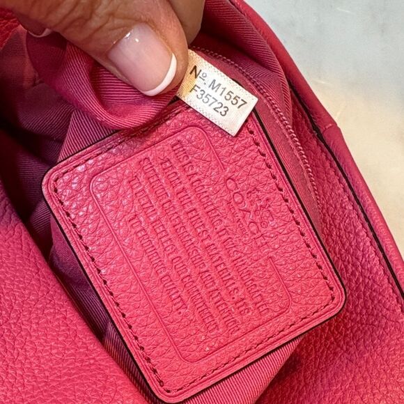 Coach Madison Pebbled Leather Phoebe Hobo Shoulder Bag HTF - Picture 15 of 16